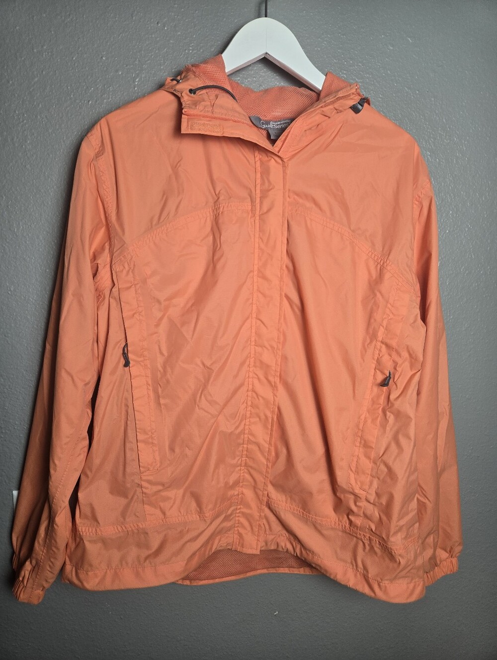 Gander Mountain Orange Windbreaker Outdoor Jacket Size Large